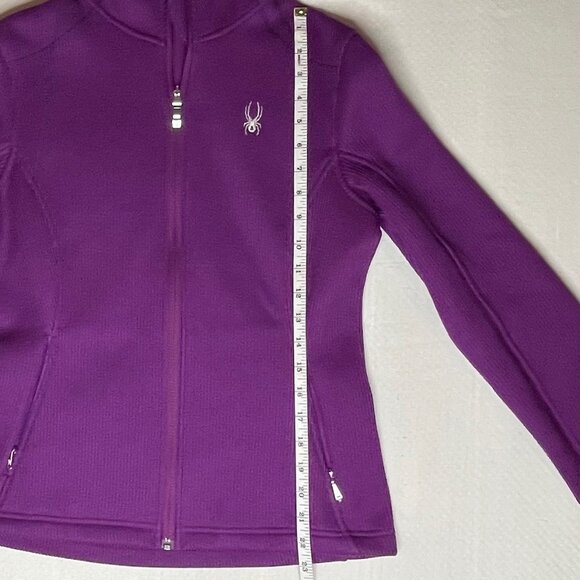 Spyder Purple Full-Zip Sweater Jacket – Size Medium - Picture 6 of 7